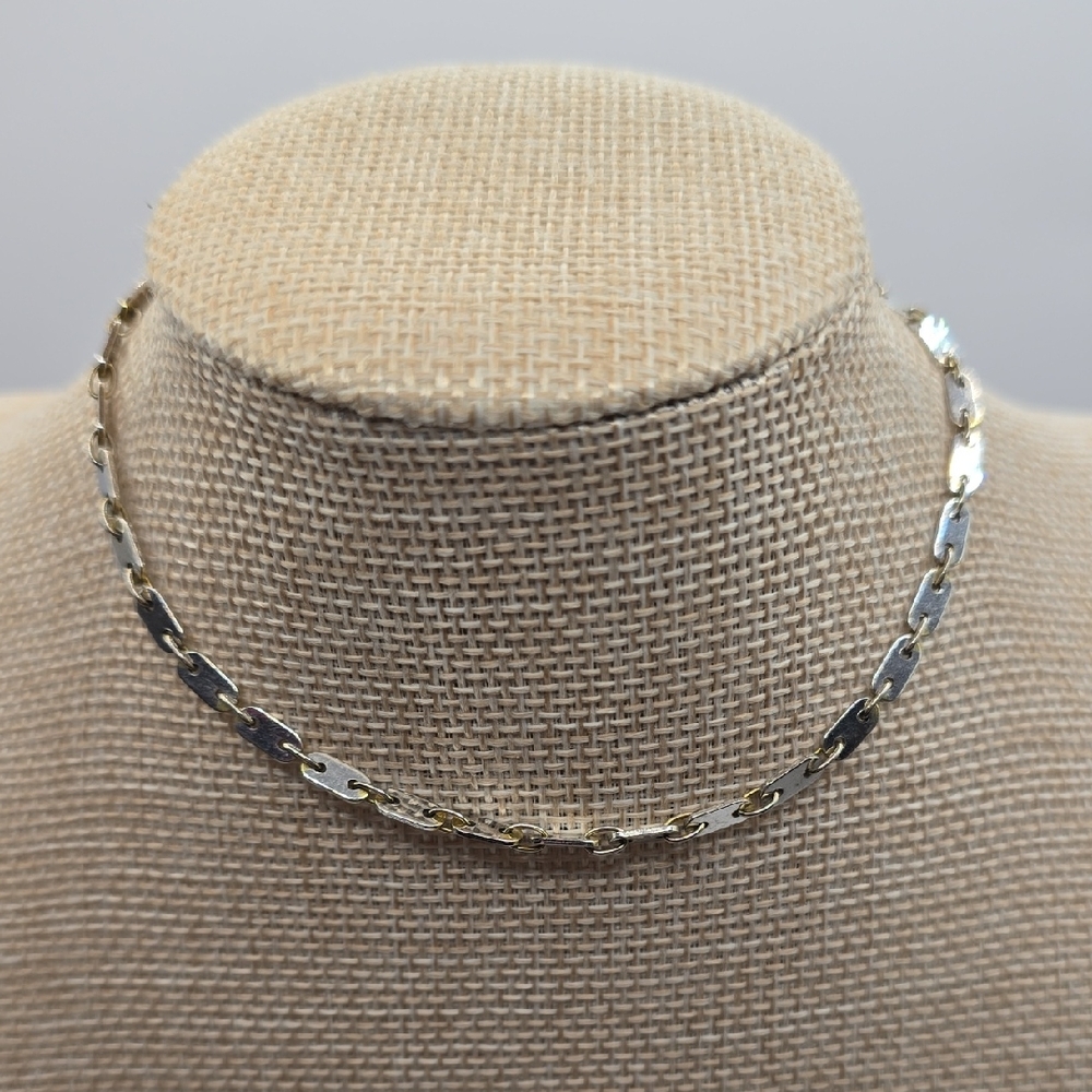 Elegant Silver and Gold Women's Necklace